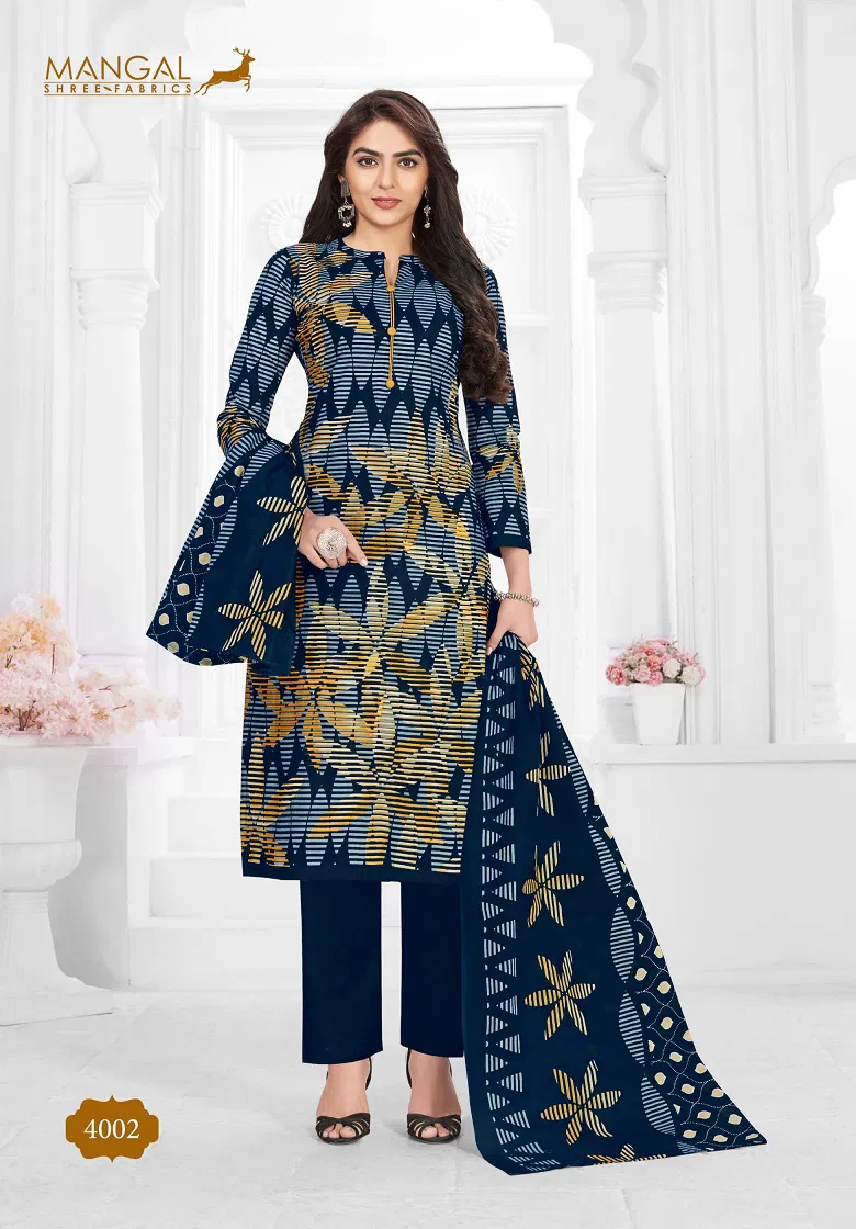 Mangal Shree Pashmina 4 Cotton Printed Casual Daily Wear Dress Material Collection